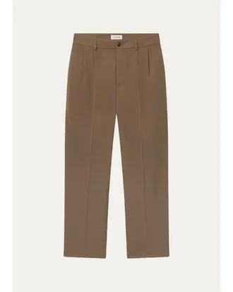 Frame Denim Mens Straight Leg Double-Pleated Pants