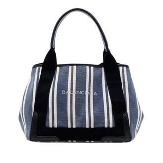Balenciaga Pre-owned Tote Bags, female, Blue, Size: ONE SIZE Pre-owned Navy Cabas S