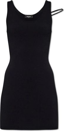 Dsquared2 Korte Jurk - Dames - Korte kleedjes - Zwart - M - Nylon - Kleedjes