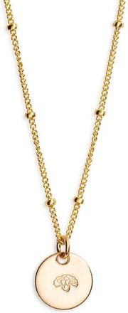 Nashelle Petite Birth Flower Necklace in Gold Fill at Nordstrom, Size 18