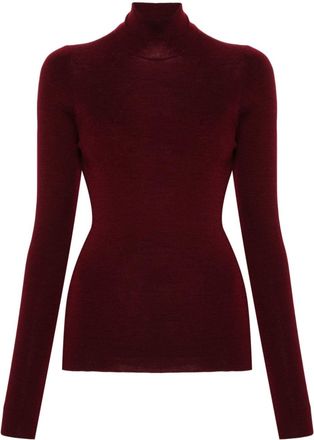 Etro high-neck wool jumper - women - Wool - 48 - Red