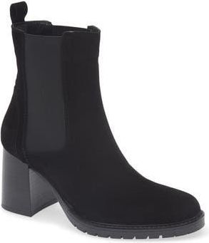 La Canadienne Lively Waterproof Block Heel Bootie in Black at Nordstrom Rack, Size 6.5
