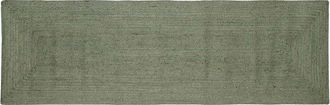 vidaXL Alfombra De &Aacute;rea Verde Oliva 80 X 200 Cm Yute Vidaxl