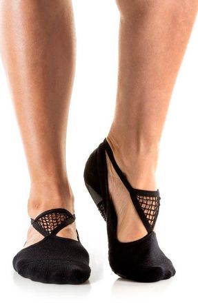 Arebesk Muse Cutout Gripper Socks in Black at Nordstrom, Size Medium