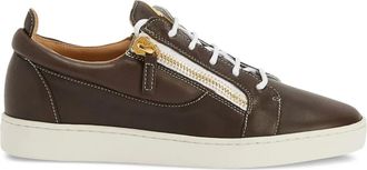 Giuseppe Zanotti Sneakers Frankie con doppia zip - Marrone