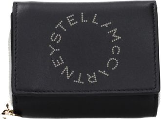 Stella McCartney Stella McCartney Zwarte Leren Portemonnee