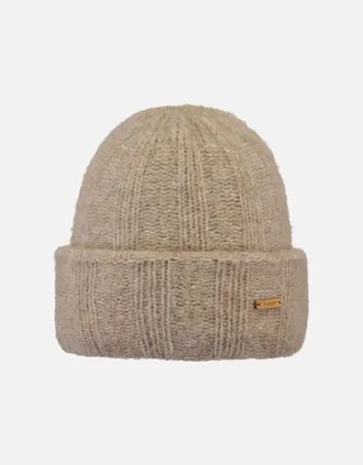 Barts Womens Barts Womens River Rush Knit Knitted Wool Beanie Hat - Tan - Size: ONE size