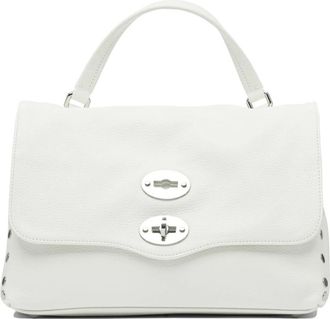 Zanellato Postina Daily S - Dames - Handtassen - Wit - ONE Size - Leer - Tassen