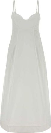 Co Kleedjes, Dames, Wit, S, Katoen, Wit Poplin Jurk