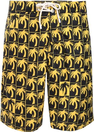 Palm Angels Costume da bagno Dripping Palms - Nero