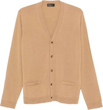 Roberto Collina patch-pocket buttoned cardigan - Brown