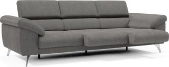 Divani.Store Sof&aacute; con 3 asientos reposabrazos con arc&oacute;n 265 cm antracita
