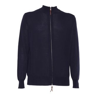 Ballantyne Zip Vest - Heren - Vesten - Blauw - XL - Wol - Truien & Vesten