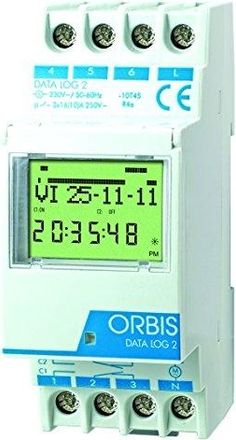 Orbis Data Log 2 230 V.interruptor Horario Digital 2 Circ.conmut.d Orbis Ob175012