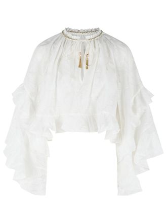 Zimmermann Daylight witte katoenmix blouse