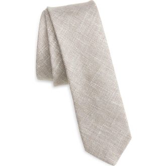 Eleventy Cashmere & Silk Tie in Sand at Nordstrom