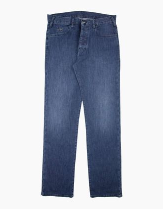 Emporio Armani Mens Emporio Armani J21 Regular Fit 5 Pocket Jean Denim Blue 0943 - Navy - Size: W29-L34