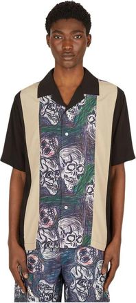 P.A.M. Shirts - Heren - Korte mouwen Overhemden - Zwart - S - Overhemden