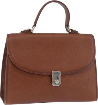 Burberry Pre-owned Hand Bag - Dames - Vintage Handtas - Bruin - ONE Size - Leer - Vintage