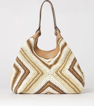 Gianni Chiarini Borsa Dua Gianni Chiarini in rafia crochet e pelle