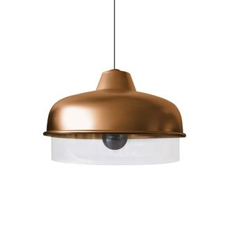 Tosel Suspensi&oacute;n vidrio cobre D30 cm