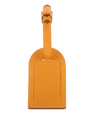 Louis Vuitton leather luggage tag - Yellow