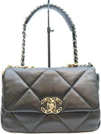 Chanel Pre-owned Vintage Shoulder Bag - Dames - Vintage Schoudertas - Zwart - ONE Size - Leer - Vintage