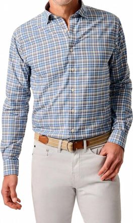 Johnnie-O Olie Performance Button Down Shirt In Navy