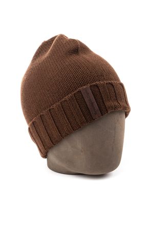 Ermenegildo Zegna Cashmere Beanie with Leather Logo