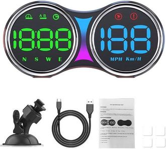 OEM Veloc&iacute;metro Digital Universal Con Pantalla Frontal (head, Up Display), Material Abs Negro, Plug And Play