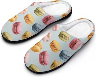 Generic Macaroons Funny Womens Cotton Slippers Shoes Novelty Soft Non-Slip Sole Home Shoe