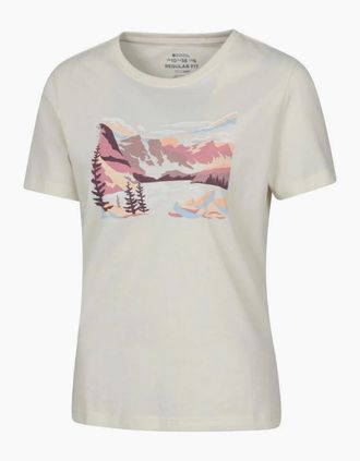Mountain Warehouse Womens Mountain Warehouse Womens/Ladies Living Lakes T-Shirt - Cream - Size: 10