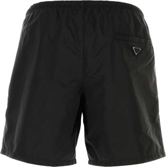 Prada Mens Black Re-Nylon Swimming Shorts Nero Costumi Da Bagno Swimwear