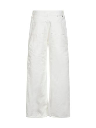 Golden Goose Wide-Leg Denim Jeans - White