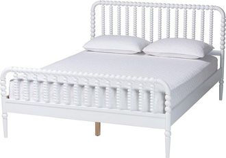 Baxton Studio Lucera Mid-Century 5Pc Bobbin Bedroom Set