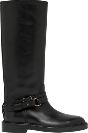 Buttero Laydee Hoge Laarzen - Dames - Hoge Laarzen - Zwart - 37 1/2 EU - Leer - Schoenen