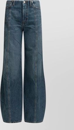 Sportmax dora wide leg jeans contrast stitching