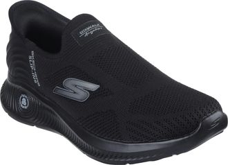Skechers Mens Hands Free Slip-ins Go Walk Anywhere-The Tourist Sneaker, Black/Black, 9.5