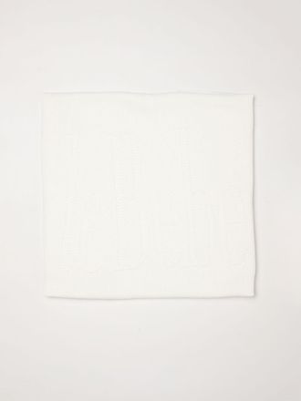 LE BEB&Eacute; Copertina in maglia di cotone con logo intarsiato
