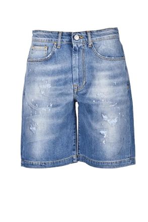 Takeshy Kurosawa Denim Bermuda Shorts with Classic Five-Pocket Design