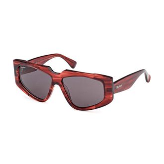 Max Mara MM0125 68A Striped Red/Smoke