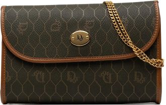Dior Pre-owned Dior Honeycomb Coated Canvas Chain Crossbody Ladies 6SWJYONQMLO2HQWZ