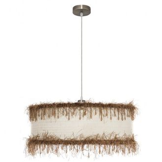 Fabrilamp Lampada A Sospensione Hilos 1xe27 Beige 50 D De Fabrilamp