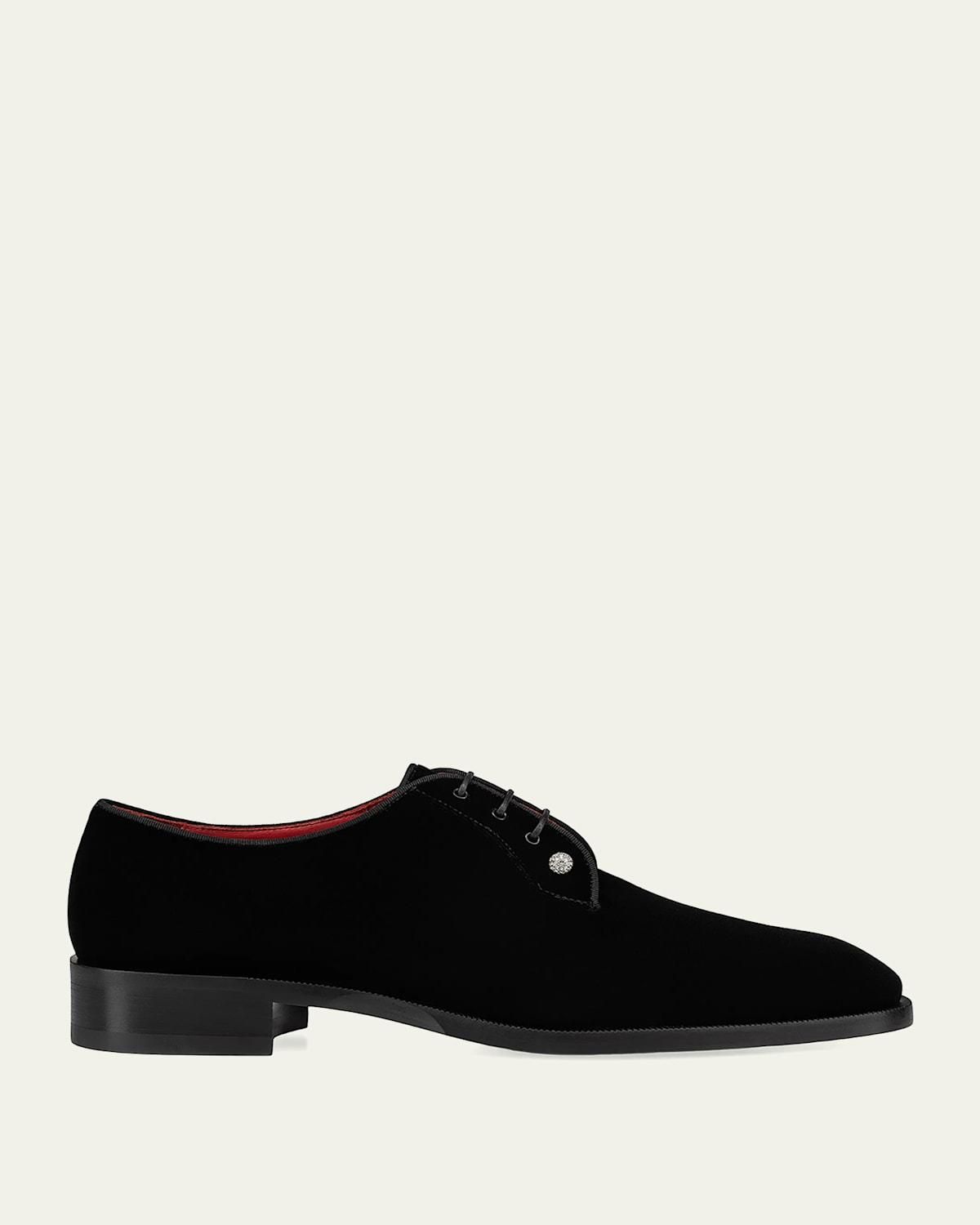 Christian Louboutin Men\'s Oxford Derby Lace Up Shoes 43.5 Almost New Christian Louboutin Mens Davisol Flat Brown Lug Sole Derby  main image 2