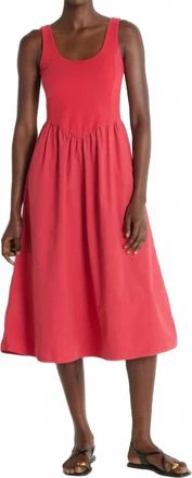 Nation Ltd Fiona A-Line Dress In Red