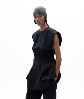 Bottega Veneta Wool Twill Dress - Blue - Women - 2