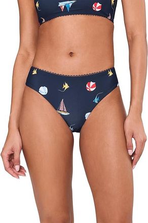 Seafolly BeachClub Retro Pants Womens Swimwear True Navy : AUS 16 (US Womens 12), Elastane/Nylon