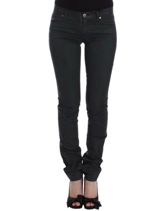 Ermanno Scervino Slim Jeans blue Pants Straight Leg Womens Stretch