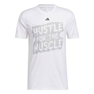adidas Hustle For The Muscle T-Shirts White H44742