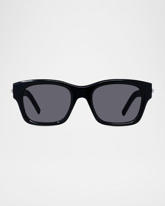 Givenchy Men & apos;s GV One Acetate and Nylon Rectangle Sunglasses